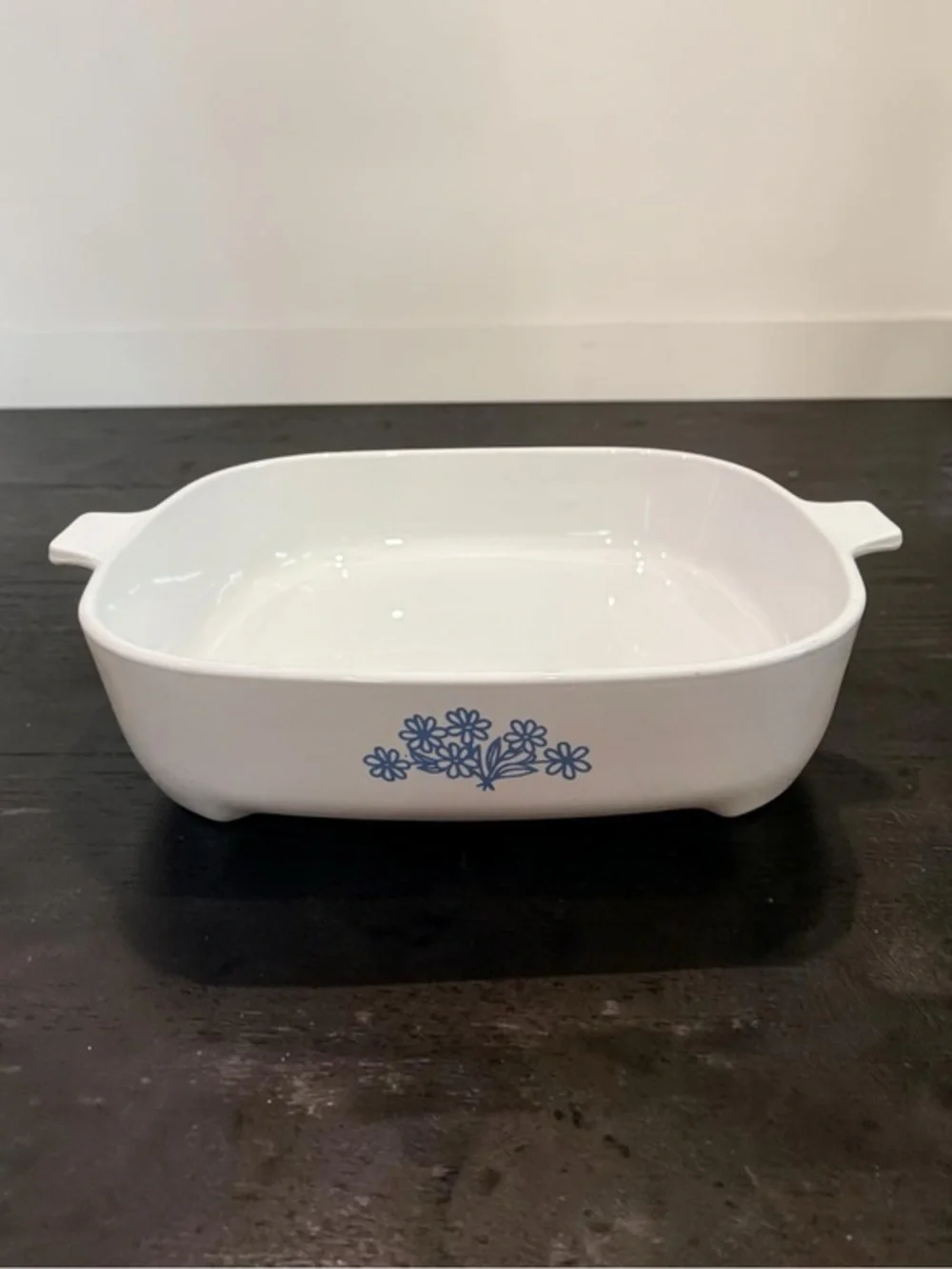 VTG Blue Cornflower Corning Ware 68-8100 Montgomery Ward Browner Grille No Lid